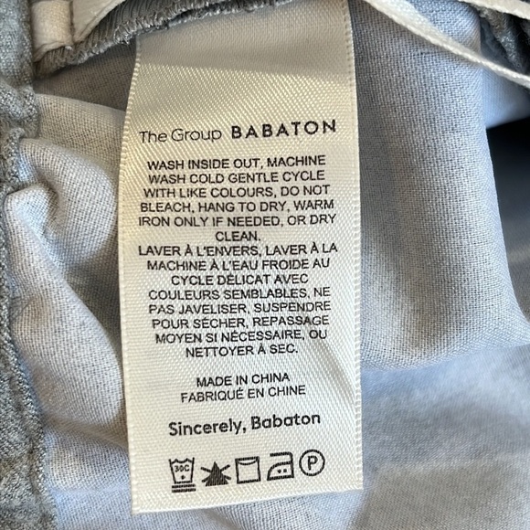 Aritzia The Group Babaton Light Gray Jimmy Cropped Pants Size XS - Picture 13 of 16